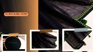 Simple Hand Embroidery Dupatta Border | Beginner Friendly #handbroidery 