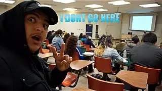 SNEAKING INTO A COLLEGE CLASS!!