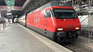 Ausfahrt des IC61 in Basel SBB auf Gleis 9