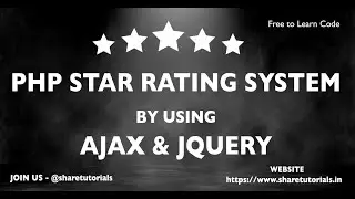 PHP Star Rating Video   Sharetutorials