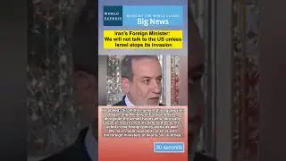 Iran's Foreign Minister: We will not talk to the US unless Israel stops its invasion #usa #usa #iran