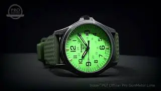zegarek taktyczny traser&reg; P67 Officer Pro GunMetal Lime 107424