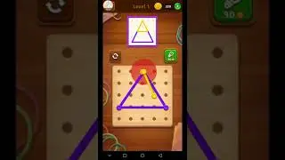 1st Grade Level 1 Solution Line Puzzle Color String Art Walkthrough Gameplay