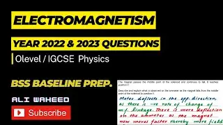 Electromagnetism | Year 2022 - 2023 Questions