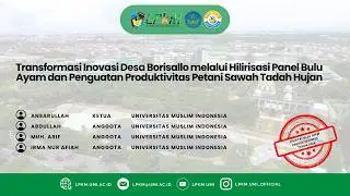 Transformasi Inovasi Desa Borisallo melalui Hilirisasi Panel Bulu Ayam