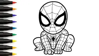 How to Draw Spiderman | Easy Spiderman Drawing Step by Step Tutorial 