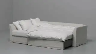 IKEA - HOLMSUND: Anleitung vom Ecksofa zum Bett