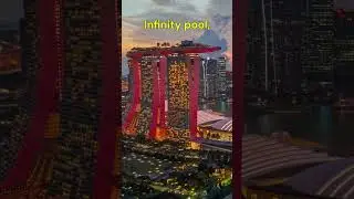 Marina Bay Sands, культовый роскошный отель | Бесконечный бассейн на крыше, футуристический дизайн