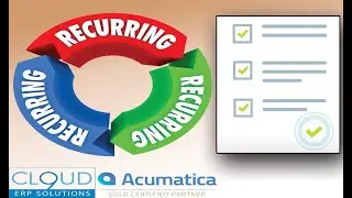 Acumatica - Schedule Recurring Documents