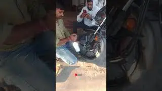 #bike #🏍️tubeless# tyres #liquid🥰🥰 refill #ramesh🚲cycle wala