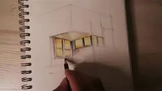 Drawing focus to window of building