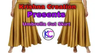 Umbrella Cut Lehenga Skirt || अम्ब्रेला कट लेहेंगा स्कर्ट घर पर ही बनाइये  || Krishna Creation