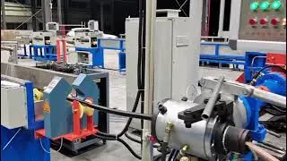 KNITTING RUBBER HOSE PRODUCTION LINE with 90&75mm rubber extruder. WhatsApp: +86-13738570087