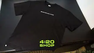 Стильная футболка LIVE IN с интересным принтом на спине в магазине 4:20 SHOP