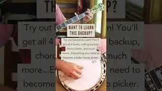 ROLLING BACKUP FOR LONESOME ROAD BLUES | BLUEGRASS BANJO