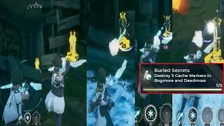 Spellbreak - Destroy 5 Cache Markers in Bogmore and Deadmoss | Week 5 Story Quest Buried Secrets