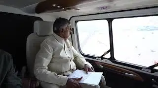 CM Chandrababu Naidu Conducts Aerial Survey of Cyclone Montha-Hit Areas in Andhra Pradesh | #live