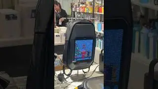 Omg the smart LED backpack is so cool! 🤩 #led #smartled #backpack #bag #tech #gadget #smartbag #fyp