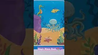 Magic Water Book || Reusable Coloring Book 📚 #shorts #satisfying #trending #youtubeshorts #magic