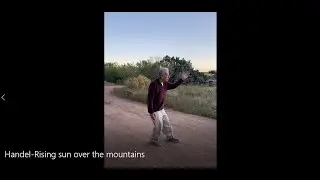 Handel &mdash; Rising sun over the mountains-George Wright -Shadow President