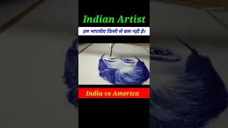 Drawing three different faces at a same time with pen 😲💥🔥 एक साथ तीन ड्राइंग🔥 #shorts #dp_arts