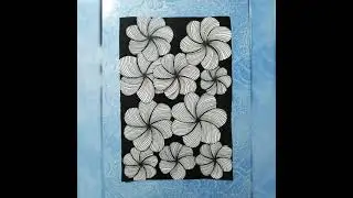 Floral pattern doodle, doodle for beginners, #doodletutorial #easydoodle #pendoodle #shorts #floral