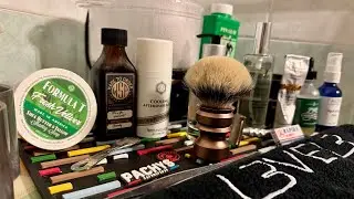 Fresh Vetiver by Wet Shaving Products - Emperor 2 Silvertip by Oumo Brushing - Italico Razor by TGS