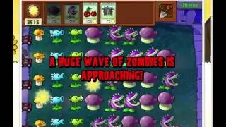 Plants vs. Zombies Online Free Demo Trial Survival Endless Night - 15 Flags