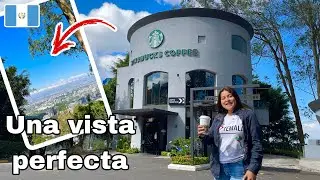 STARBUCKS con MIRADOR a CIUDAD de GUATEMALA 🇬🇹 Muy RECOMENDADO VIDEO 4K | Celinaz El Salvador