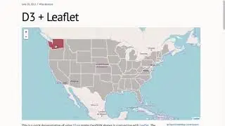 Web mapping tools (leaflet.js)