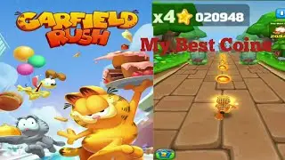 Garfield Rush | I Made My Best Coins | Fast Running Gameplay