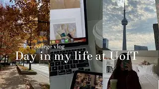Productive day in my life at UofT | classes, labs, studying, commute to school/college vlog