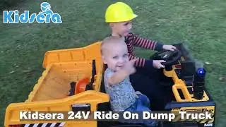 Kidsera 24v ride on dump truck #rideoncars