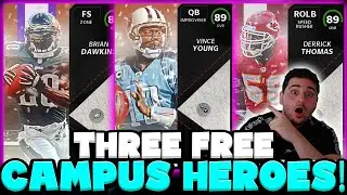 HOW TO GET 3 FREE 89 CAMPUS HEROES! DO THIS TO MAKE A BUNCH OF COINS! MADDEN 22 ULTIMATE TEAM!