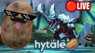 Building a base in Hyfable - Hytale