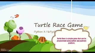 Turtle Race Game[python+pycharm] python programming