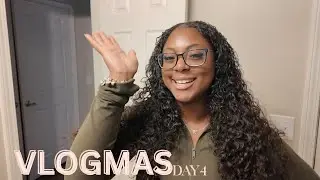 VLOGMAS DAY 4 | curly sew in routine + products