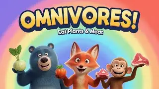 20 Omnivorous Animals | Animals That Eat Plants & Meat | 3D Pixar Style Learning Video&rdquo;