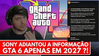 SONY DEIXOU ESCAPAR NOVO ADIAMENTO GTA 6 PARA 2027 E ROCKSTAR RESPONDE RED DEAD REDEMPTION 2 REMASTE