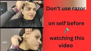 IS SELF FACE RAZOR 🪒SAFE OR NOT ||#myths #facerazor #skincare#tutorial #selfcare#skincaretips#razor