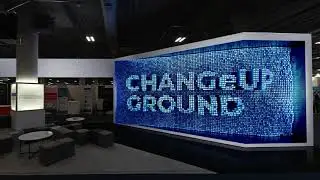 CES 2023: POSCO Change Up Ground LED booth