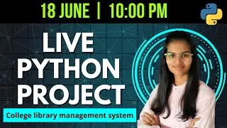 Live Python coding project  | Python live project for practice | Live coding data science | python