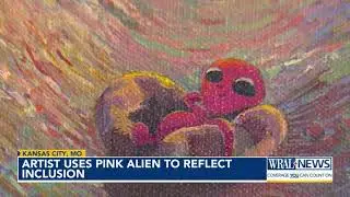 Missouri artist uses pink alien as symbol of inclusion