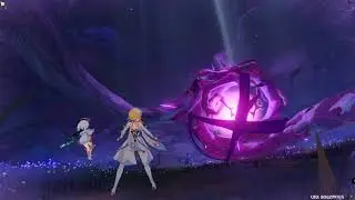 [Genshin Impact] Sacred Sakura Cleansing Ritual Boss Fight with Lumine + Ending