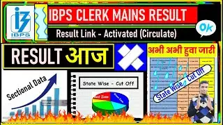 IBPS CLERK MAINS RESULT | STATE WISE TRENDING  SAFE CUTOFF | IBPS FINAL RESULT - TODAY'S UPDATE