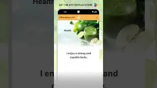 COMMENT &ndash;&ldquo;Affirmations&rsquo; to get FREE!! App.