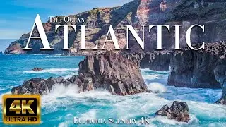 ATLANTIC FROM THE AERIAL (4K UHD) - Relaxing Music With Stunning Beautiful Nature | Drone Film