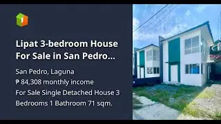 Lipat 3-bedroom House For Sale in San Pedro Laguna - RFO