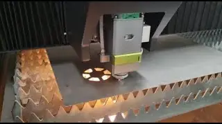 Oculus Fibre Laser Cutting Mild Steel - 5mm steel cutting