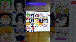Random Anime Drawings part-18 #shorts #anime #naruto #animedrawing